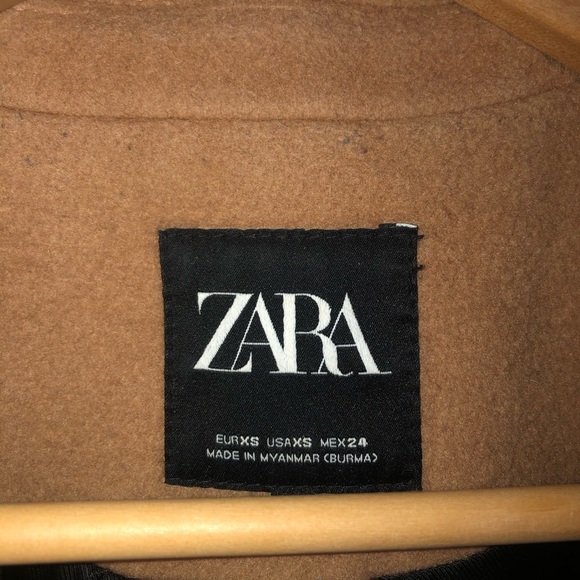 Zara Classic Tan Women's Coat Size XS - Picture 8 of 9